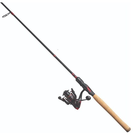 Eagle Claw 25 Series 6'6 Medium Light 2 Piece Spinning Combo Size 20 Reel, BlackRed EC1S66MLF2C